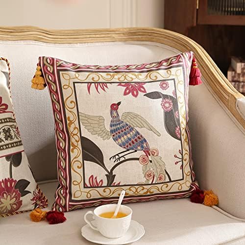 patdrea Designer Vintage Linen Throw Pillow Cover - Image 5