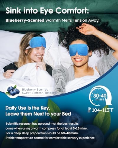 20-Pack Steam Eye Masks for Dry Eyes, Self Heating Warm Compress - Image 5