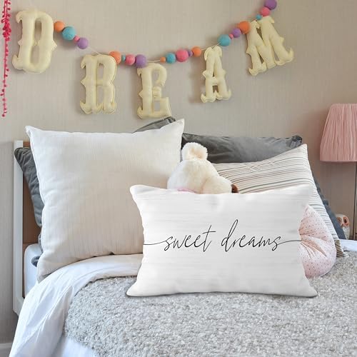 Sweet Dreams Pillow Cover 12x20, Decorative Throw Pillow Covers - Image 4