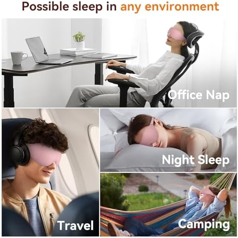 Sleep Mask, EVA BELLE Eye Mask for Men Women, Zero Pressure 3D Sleeping Mask - Image 5