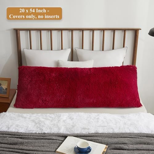 XeGe Soft Fluffy Plush Faux Fur Body Pillow Cover - Image 2
