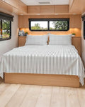 Short Queen Size 4 Piece Bed Sheet Set by CGKUnlimited