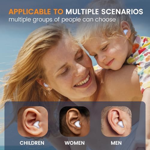 Silicone Ear Plugs for Sleeping Swimming, Reusable Moldable Noise Cancelling - Image 6