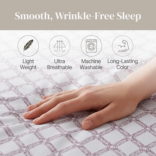 Modern Threads Printed 3-Piece Extra Soft Bedding Sheets & Pillowcase Set - Image 7