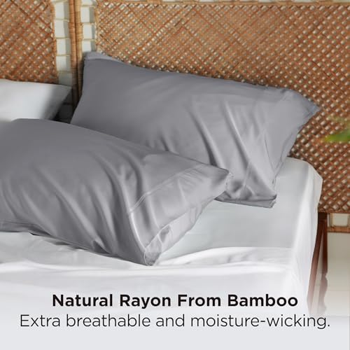 Bedsure King Size Pillow Cases Set of 2, 100% Rayon Derived from Bamboo - Image 3