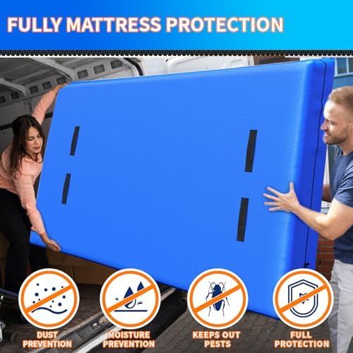Full XL Mattress Bags for Moving and Storage, Reusable Mattress Protector - Image 2