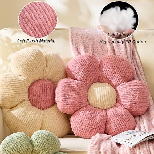 XIAIJIA Flower Pillow, Flower Cushion 15.7 Inch - Image 4