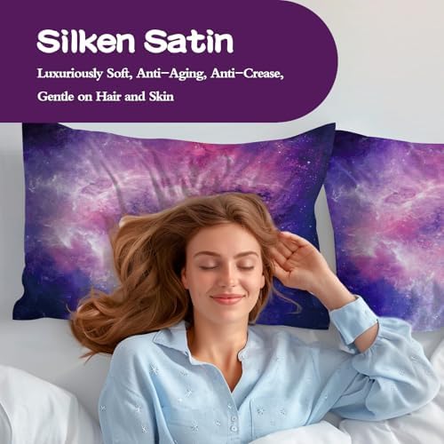 Satin Pillowcase for Hair and Skin, Softer Than Mulberry Silk Pillow Case - Image 4