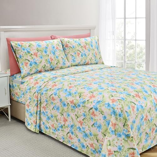 Elegant Comfort 6-Piece Sheet Set Deep Pocket Floral, Twin XL by ELEGANTCOMFORT