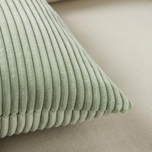 Fancy Homi 2 Packs Sage Green Samll Decorative Throw Pillow Covers 14x14 Inch - Image 5