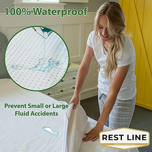 Rest Line - Premium Organic Waterproof Mattress Protector - Twin XL - Image 2
