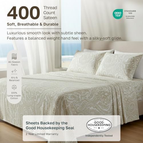 California Design Den Soft 100% Cotton Twin XL Bedding Sheets - Image 2