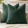 MIULEE Decorative Couch Throw Pillow Covers 20x20 in Christmas Green 2 Pack by MIULEE