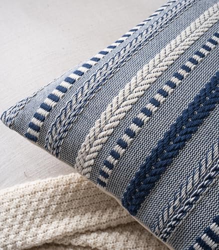 Cethom Boho Throw Pillow Covers 20x20 Inch Set of 2, Farmhouse Decorative Couch - Image 4