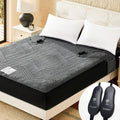 Electric Heated Mattress Pad King Size Dual Control Bed Warmer, Deep Pocket by blunique