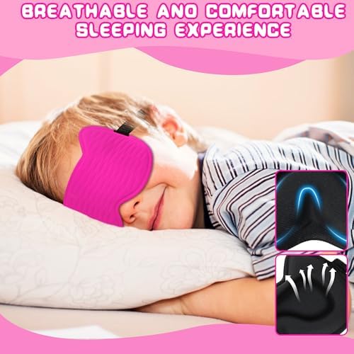 Kids Sleep Mask Eye Mask: 3D Contoured Cup Sleeping Masks Pressure-Free - Image 4