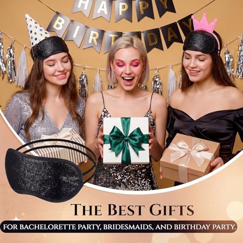 Chicingyou 12 Pcs Glitter Eye Mask Bulk Sleep Masks Eye Cover - Image 4