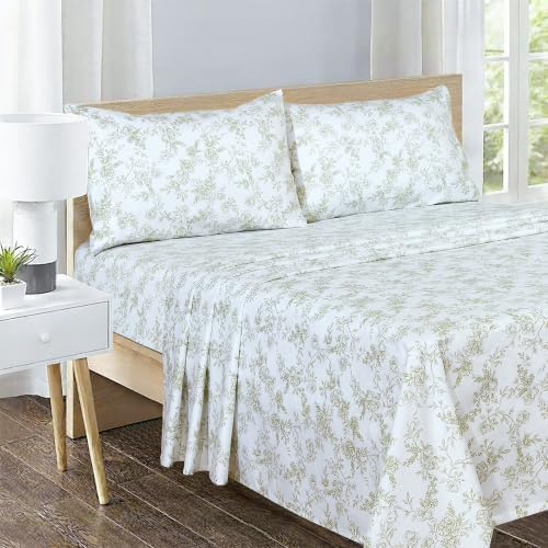 Feather & Stitch 100% Cotton Sateen 500 TC Queen Size Bed Sheet Set - Image 2