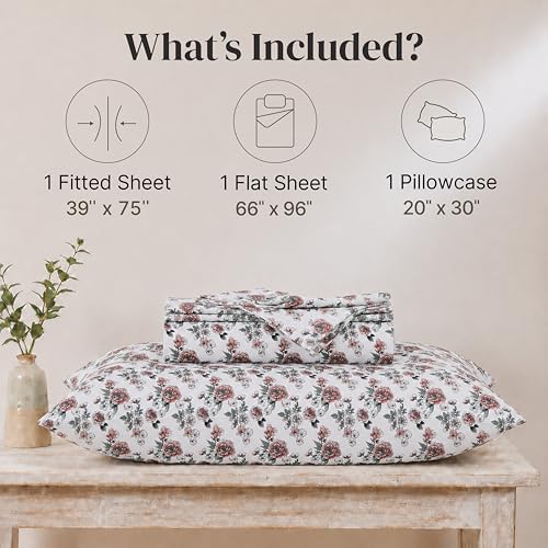 Modern Threads Printed 3-Piece Extra Soft Bedding Sheets & Pillowcase Set - Image 3