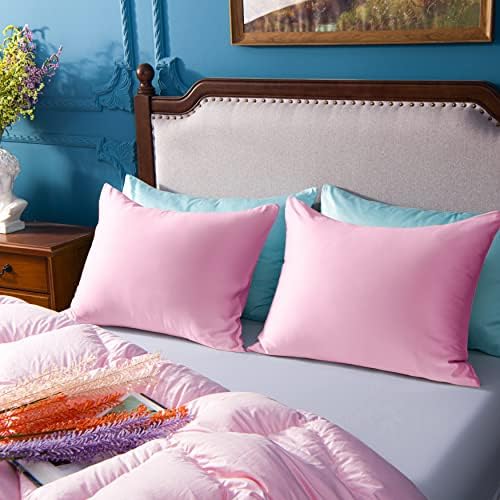 NTBAY King Satin Pillowcases, Light Pink - Image 6