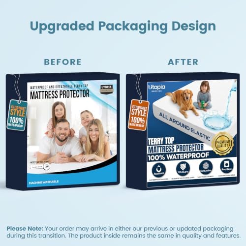 Waterproof Twin Size Mattress Protector fits upto 15" deep Mattresses - Image 5