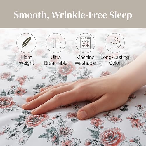 Modern Threads Printed 4-Piece Extra Soft Bedding Sheets & Pillowcase Set - Image 7