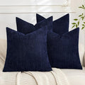 Set of 4 Soft Textured Decorative Throw Pillow Covers 24x24 Inch Cozy Farmhouse by Cozoomy