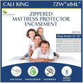 California King Mattress Protector Bedbug Waterproof Zippered Cover by FourSeasonsEssentials