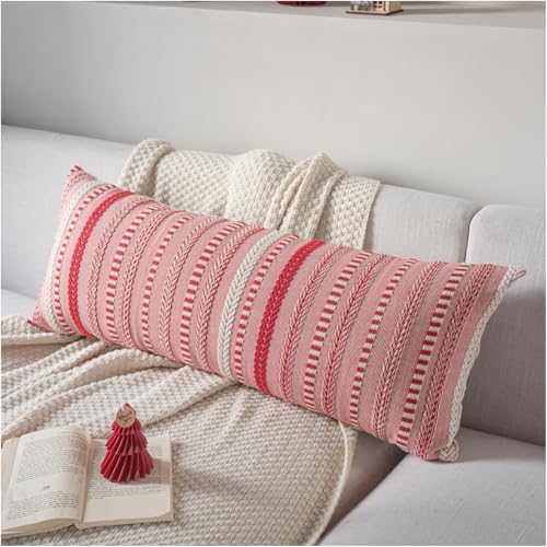 Cethom Christmas Lumbar Pillow Covers 14x36 Long, Farmhouse Boho Christmas by Cethom