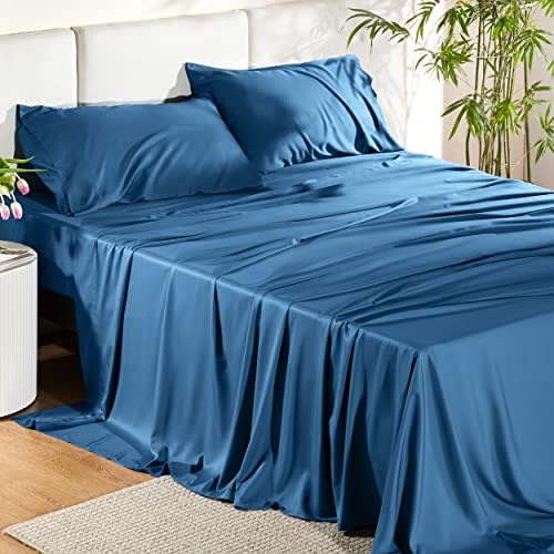 Bedsure PureWoven Rayon Derived from Bamboo, California King Sheet Sets - Image 2