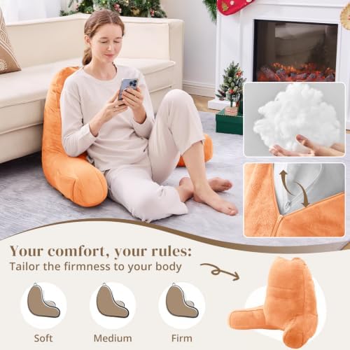 Sasttie Reading Pillow for Bed, Back Pillow for Sitting Up - Image 3