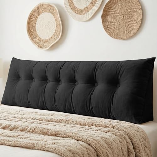 DANGHOOGY Headboard Pillow King, Large Triangular Wedge Headboard Pillow by DANGHOOGYFurnitureCushions