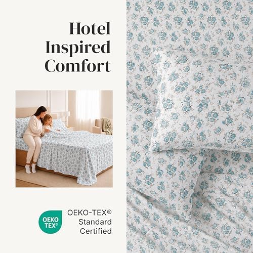 Modern Threads Printed 3-Piece Extra Soft Bedding Sheets & Pillowcase Set - Image 4