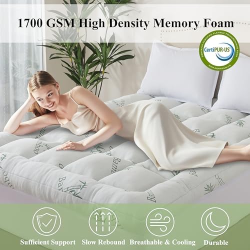 3 Inch Memory Foam Mattress Topper Twin Size - Image 3
