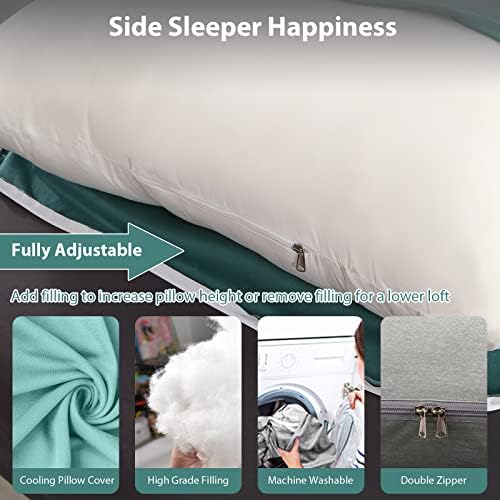 BATTOP Pregnancy Pillows for Sleeping- U Shaped Full Body Maternity Pillow - Image 3