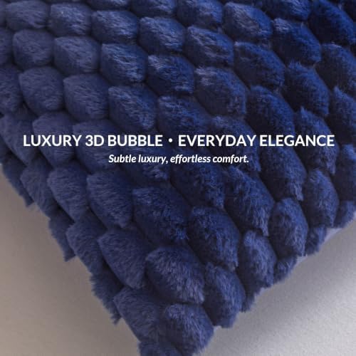 XeGe 3D Bubble Fluffy Faux Rabbit Fur Body Pillow Cover 20x54 - Image 2