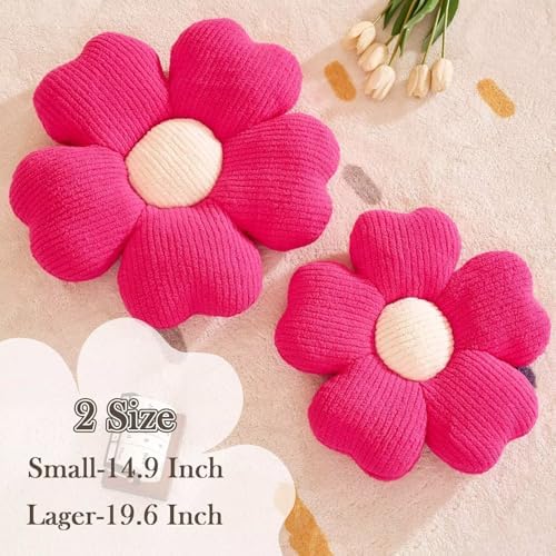 Kcvvcr Flower Throw Pillow, Cute Flower Shaped Pillow Decorative Throw Pillow - Image 2