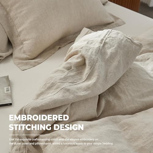 Simple&Opulence 100% French Linen Duvet Cover Set - Image 4