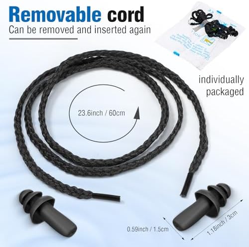 Tondiamo 200 Pairs Ear Plug Bulk - Image 2
