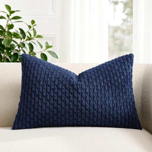 Kevin Textile Soft Corduroy 14"x22" Lumbar Pillow Cover 1 Pack by KevinTextile
