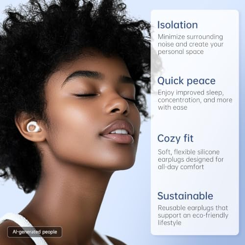 Ear Plugs for Sleeping Deep Focus, 30dB Noise Reduction - Image 2