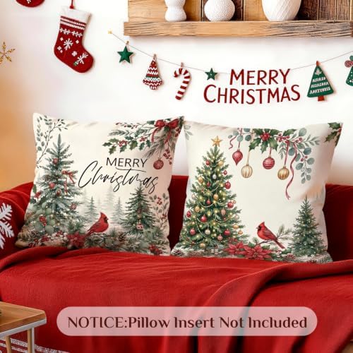 18x18 Throw Pillow Covers Square Cushion Cases Decorative Set of 2 - Image 4