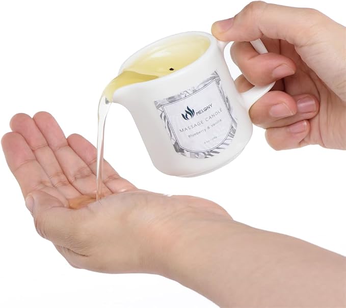 MELONY Soy Massage Oil Candle | Wine Chocolate | Low Temp | 2.82 OZ / 80G | - Image 2