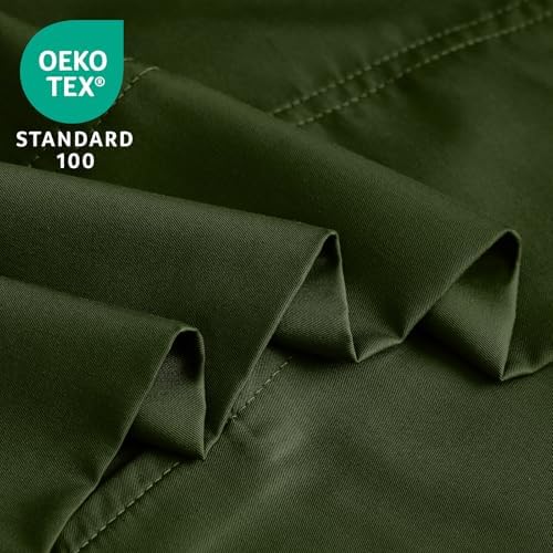 BEDELITE Pillow Cases Standard Size 2Pcs, Rayon from Bamboo, Olive Green - Image 5