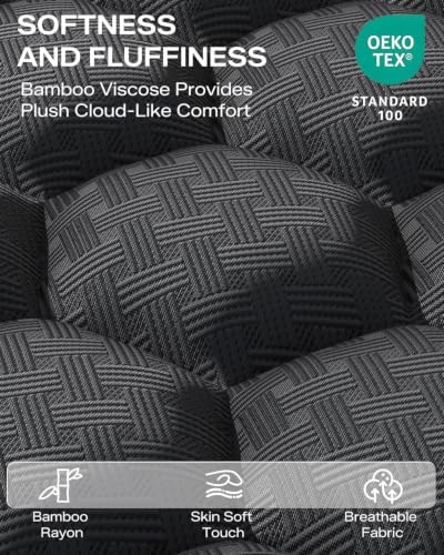 Dorm Room Essentials Dual Layer Memory Foam Mattress Topper Twin XL 4 Inch - Image 3
