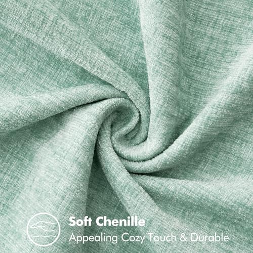 MIULEE Decorative Lumbar Throw Pillow Covers 12x20 Inch Aqua Green 2 Pack - Image 4