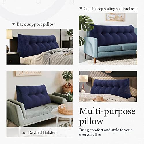 Headboard Pillow Queen, Wedge Pillow Headboard Headrest - Image 6