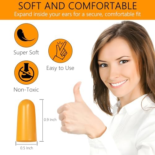 Quality Foam Ear Plugs 10 Pair - Image 2