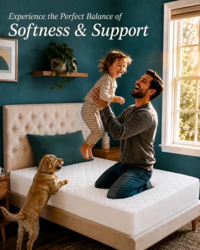 2 Pack Twin XL Mattress Pad Mattress Protector Topper Fits 16" Deep Pocket - Image 6