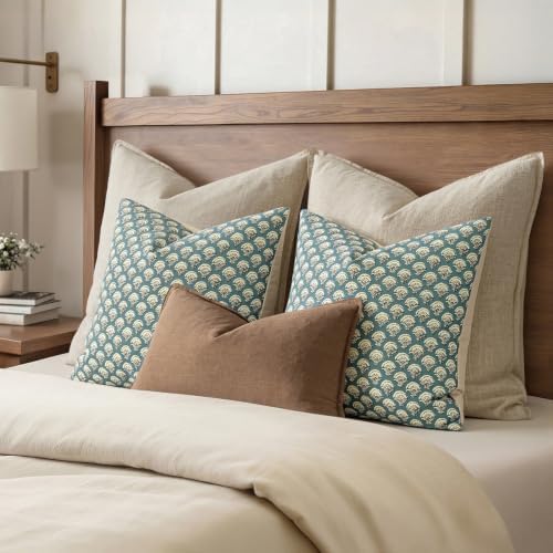 MIULEE Floral Print Decorative Pillow Covers 20x20 - Image 5